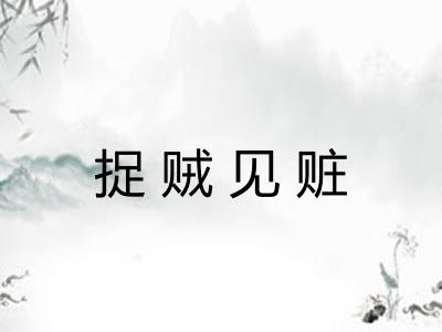 捉贼见赃