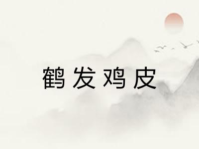 鹤发鸡皮