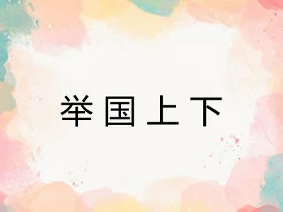 举国上下