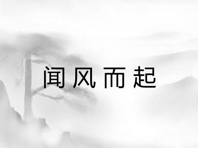 闻风而起