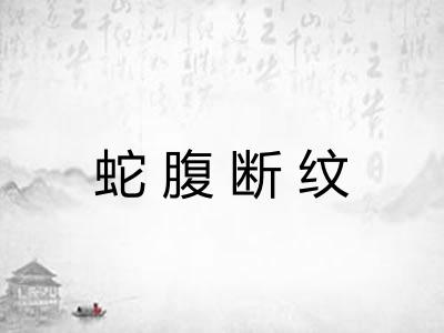 蛇腹断纹
