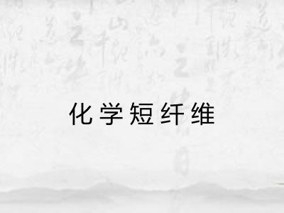 化学短纤维