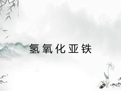 氢氧化亚铁