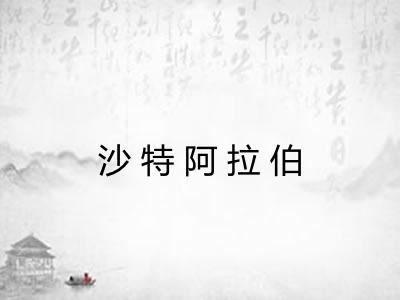 沙特阿拉伯