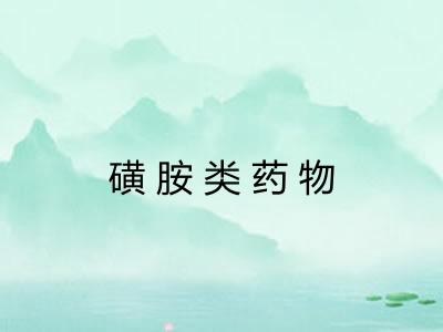 磺胺类药物