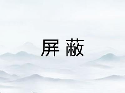 屏蔽 屏蔽